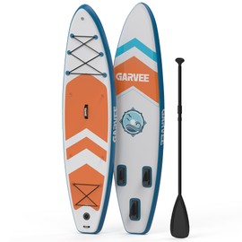Inflatable SUP Board for Adults & Couples, 10.6'x 32''x 6'' Manual Pump Stand Up Paddle Board with Camera Mount, Non-Slip Deck, Kayak Seat D-Rings, for Yoga Fishing Lake Ocean