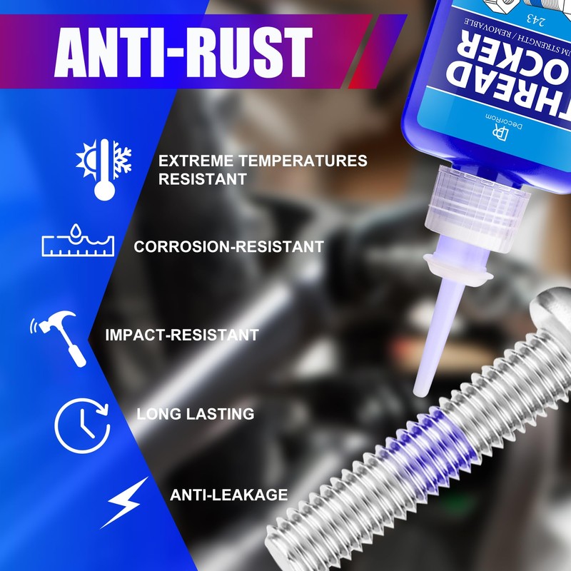 Thread Lock Kit (272 & 243) - 3.38 oz/100ml Medium