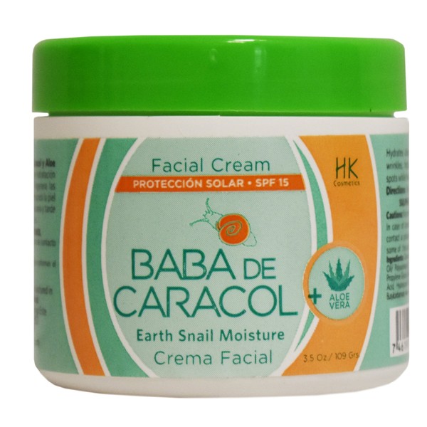 Baba de Caracol Facial Moisturizing Cream aloe vera 3.5 oz