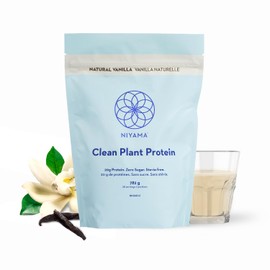Niyama Clean Plant Protein Delicious and Smooth Vegan Plant Protein from Organic Peas - Paleo - Keto - Vegan - Soy-free, Gluten-free, No Stevia, Zero Sugar (Vanilla, 782 g (Pack of 1))