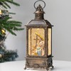 Christmas Snow Globe Lighted Manger Nativity Scene, Musical Water Lantern