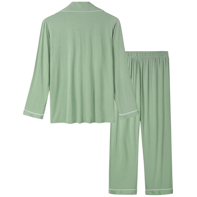 Joyaria Ladies Pajama Sets Super Soft Comfy Button Up Long