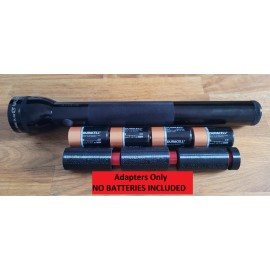 Unbranded 3x 18650 Li-Ion to 4D-Cell Maglite ADAPTER- Flashlight conversion w/ LED option - Without LED Bulb