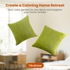 Sage Green Linen Pillowcase, Square Throw Pillow Covers for Sofa