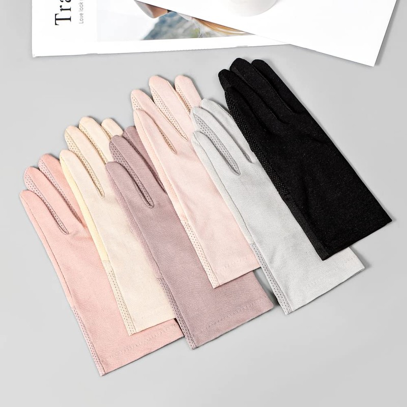 手袋 夏用 UV手袋 レディース手袋 指あり コットン ウイルス対策 夏用手袋 ウイルス 防止