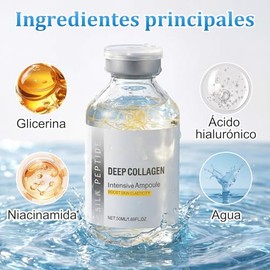 Deep Collagen Wrinkle Cream In Serum, Silk Peptide Intensive Lifting Ampoule, rinkle Remover Instant Face Cream, Skin Tightening Firming for Smoothing, Intensive Hydration 1.7fl.Oz/50ml