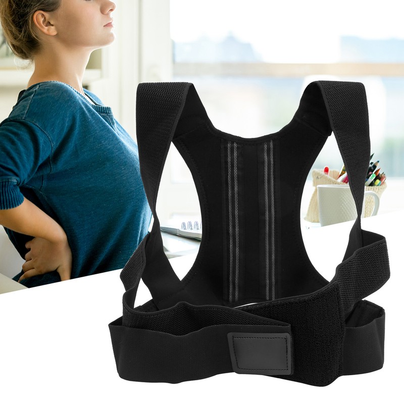 Back Support Sitting Posture Corrector Strap Brace Adjustable for Man