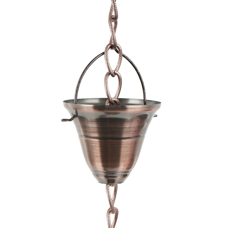 TZSSP Rain Chains Decorative Rain Chain Bell, 8-1/2 Length, Metal