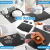 3 Pack Silicone Dish Drying Mat for Kitchen Counter -