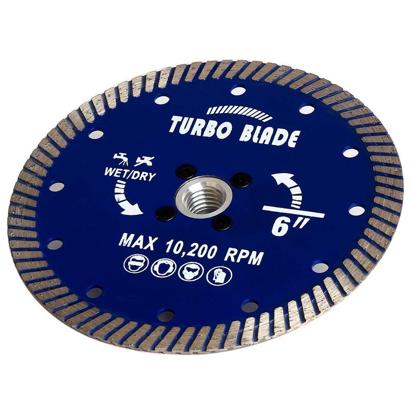6" Diamond Tile Blade Granite Blade with 5/8"-11 Flange for