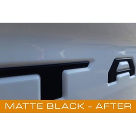 EyeCatcher Tailgate Insert Letters Compatible with 2016-2023 Tacoma (Satin Black)