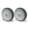 Abrollwerk Set of 2 Installation Wheel 150 mm Axle Apparatus