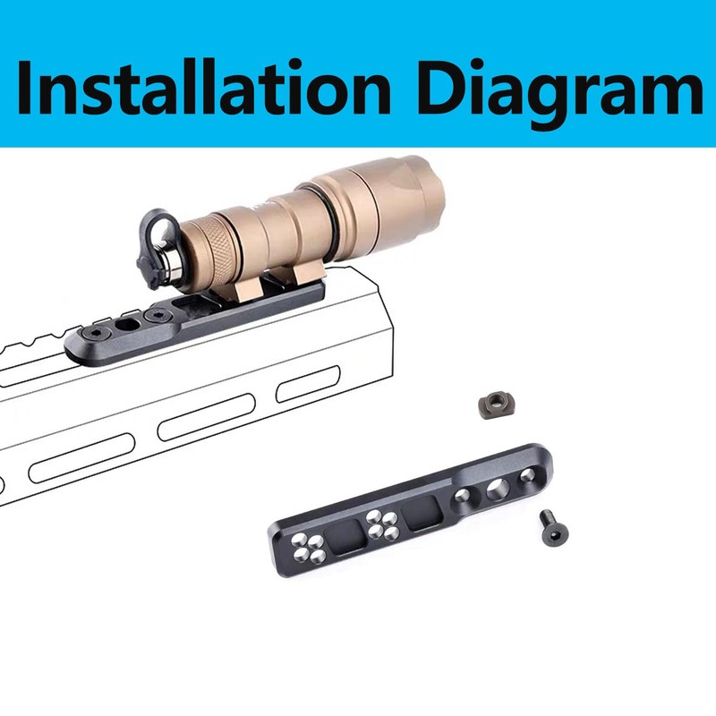 24 Pack M4 Mlok T-Nuts & Screws Replacement Sets Steel,