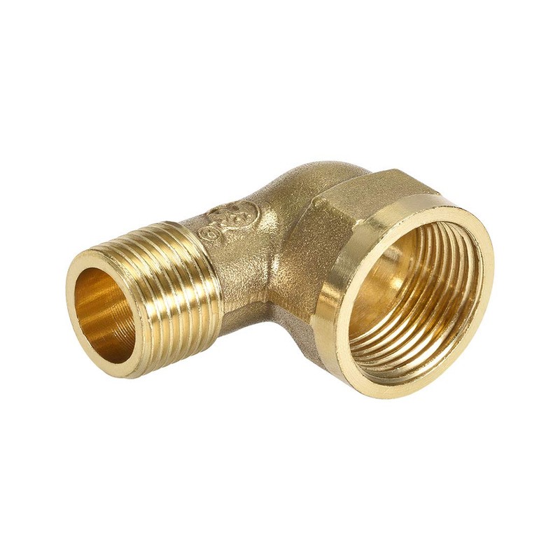 uxcell Brass Pipe Fitting 90 Degree Forged Street Elbow G1/2