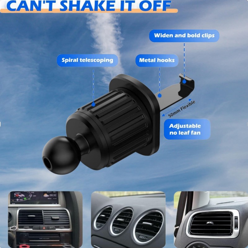 AERRYORD Car Phone Holder Stand Mount for Air Vent Universal,