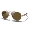 MERRY'S Aviator Sunglasses for Men Women Polarized Shades Acetate Temple