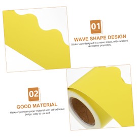 Operitacx 5 Rolls Scalloped Borders for Wall Bulletin Decor Board Borders for Wall Trim Decorative Paper