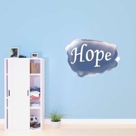 Design With Vinyl Home Wall Decals Hope Cute Wall Art Sticker Stylish and Uplifting: 'Blue Hope' Vinyl Design - Size: 40 in X 28 in