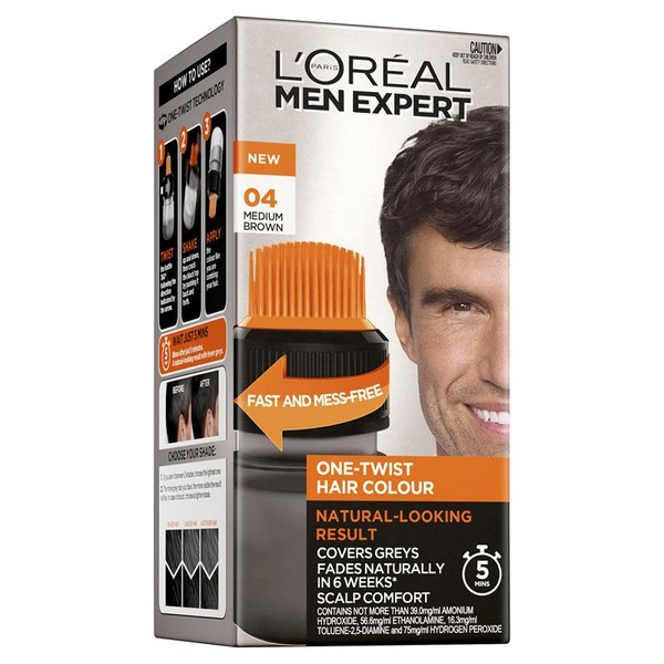 L'Oreal Paris Men Expert One Twist Hair Colour 04 Medium