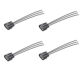 Powkos Ignition Coil Connector Plug Wiring Harness Pigtail 4 PCS Compatible with Nissan Altima Sentra Infiniti Mzada Replaces J48817102 645-787 J-48817-102