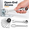 12-Piece Chrome Vanadium Steel Combination Wrench Set – Rust-Resistant Hand