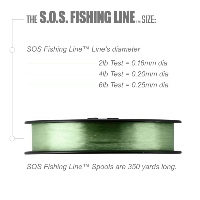 Leland's Lures Trout Magnet S.O.S. Fishing Line, Fishing Equipment and