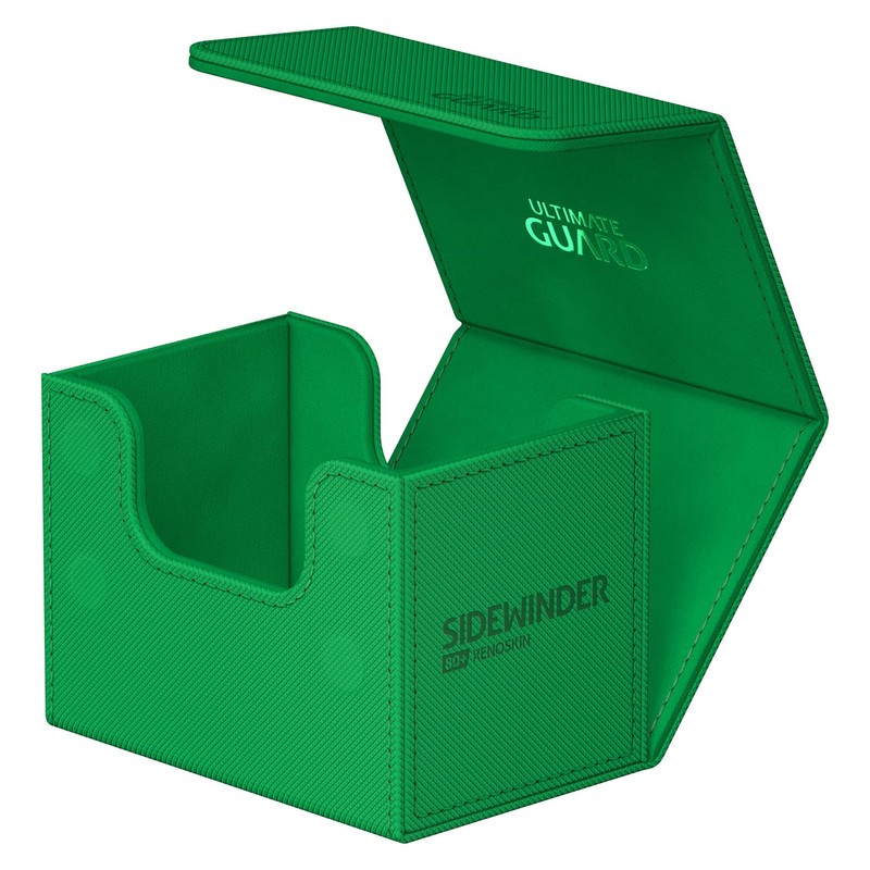 Ultimate Guard Sidewinder 80+ Xenoskin Monocolor Deck Box, Green
