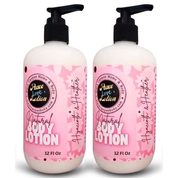 Peace Love + Lotion Hyacinth & Heather Scented Natural Body