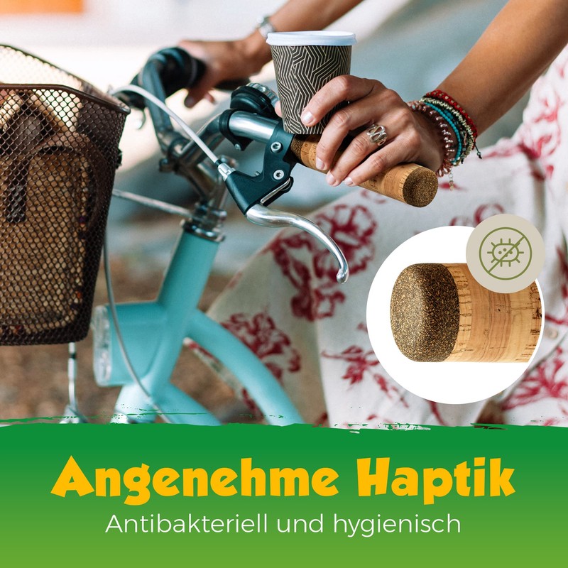 Cork Bicycle Grip | Natural Cork | Grip Surface 100%