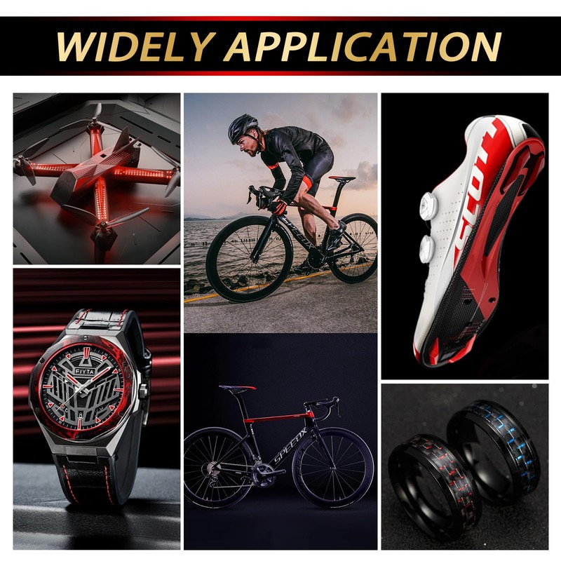 ARRIS 1.0mm Metallic Carbon Fiber Sheet, 100 x 250 x