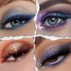JINYAWA Galactic Assemble Eyeshadow Palette 14 Colors Glitter Shimmer Metallic