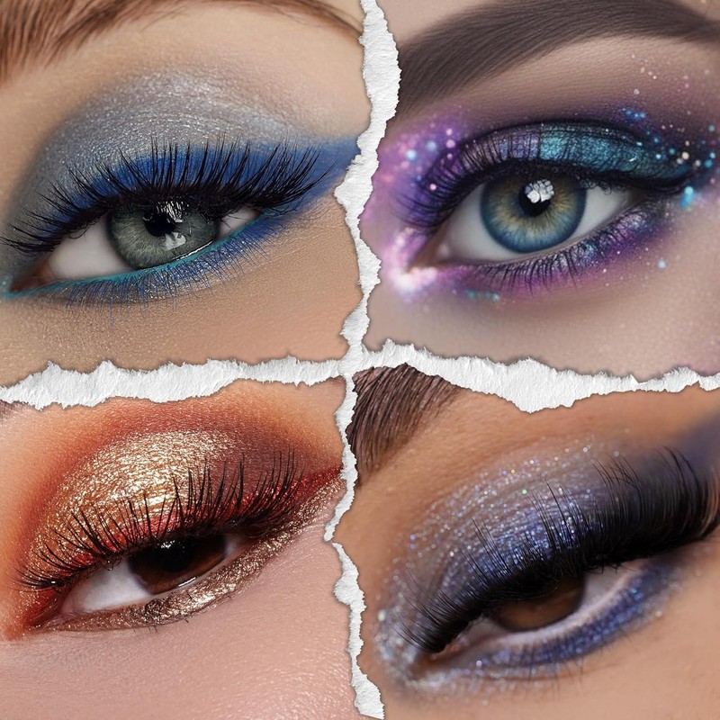 JINYAWA Galactic Assemble Eyeshadow Palette 14 Colors Glitter Shimmer Metallic