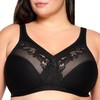 Glamorise Women's Minimiser Bra, black