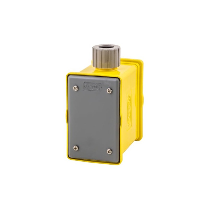 Portable Outlet Box, Yellow, Blank
