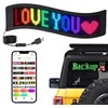 LED Sign for Car, 15.5''x4.3'' Flexible LED Light Signs Bluetooth