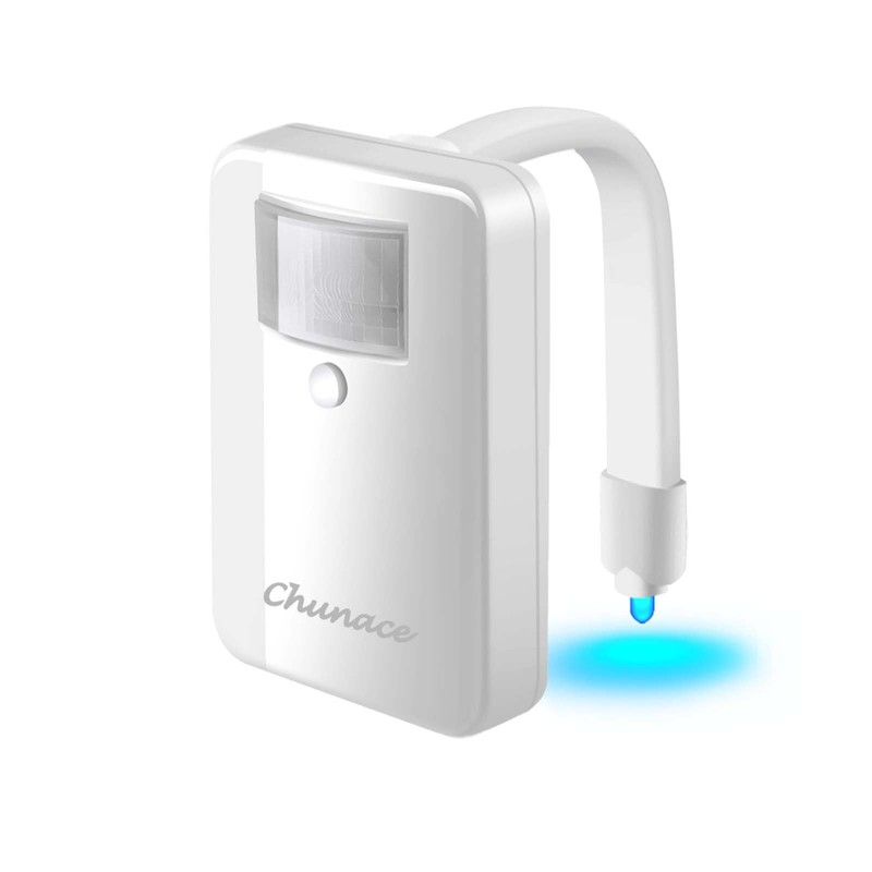 Chunace Toilet Bowl Night Light Motion Sensor, 16 Color Changing