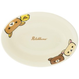 Rilakkuma 362104 Happy Life Curry Plate, 7.1 inches (18 cm), Children's Tableware, White