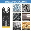 AIFICUT 20 Pcs Oscillating Saw Blades Universal Wood Plastics Metal