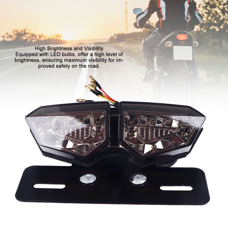 Motorcycle Tail Light Brake Lamp Versatile Retro Style High Brightness