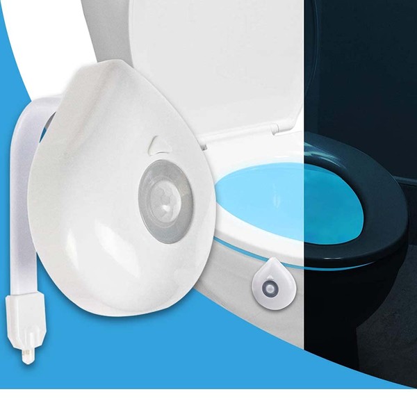 In My Bathroom | Nighty Lighty - Toilet Bowl Illuminator (Motion Sensor, UV Sterilizer, Universal Fit, Sanitary Toilet)