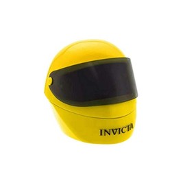 NEW Invicta YELLOW HELMET Watch Display Case Collector Box Yellow & Black