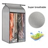 Univivi Hanging Garment Bags,2pcs Garment Clothes Cover Protector Garment Rack