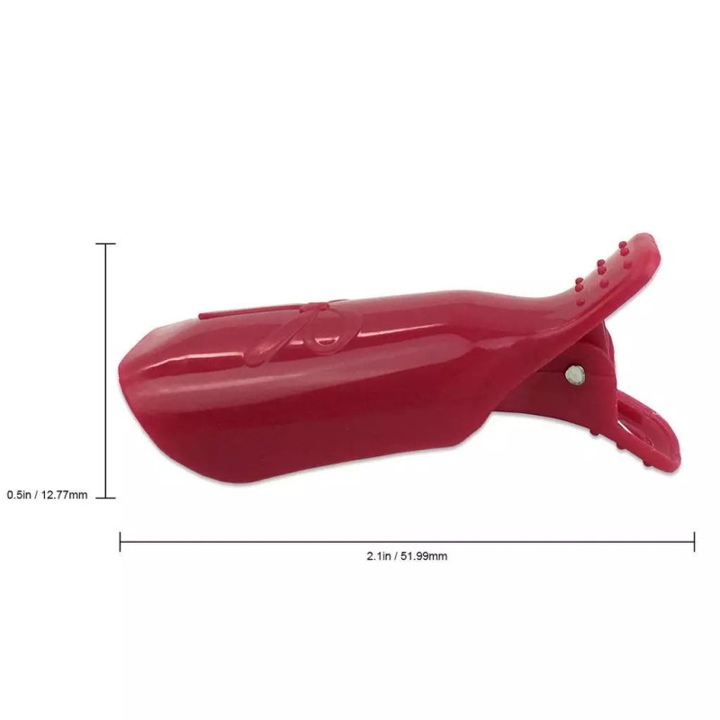 PANA 1pk Bow Ribbon Style Red Acrylic Nail Soak Off