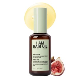 JUST AS I AM Hair Oil (2.02 oz) – Argan Oil & Honey Extract Shine Care for Lightweight Gloss and Smooth Hair Finish