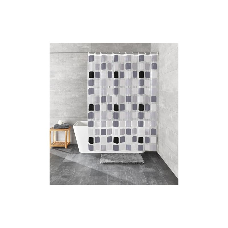 Kleine Wolke 180 x 200 cm Sonny Shower Curtain, Charcoal