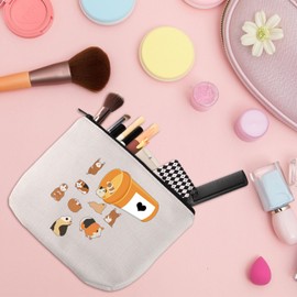 MYSOMY Make-up-Tasche für Meerschweinchenliebhaber, wiederverwendbar, mit Reißverschluss, Meerschweinchen-Tasche, Modern