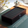 Bonaking Knife Display Case Two-Tier Pocket Knife Case Box Storage