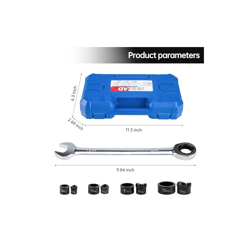 IBOSAD Manual Knockout Hole Punch Driver Kit 1/2",3/4",1",1-1/4" Electrical Conduit