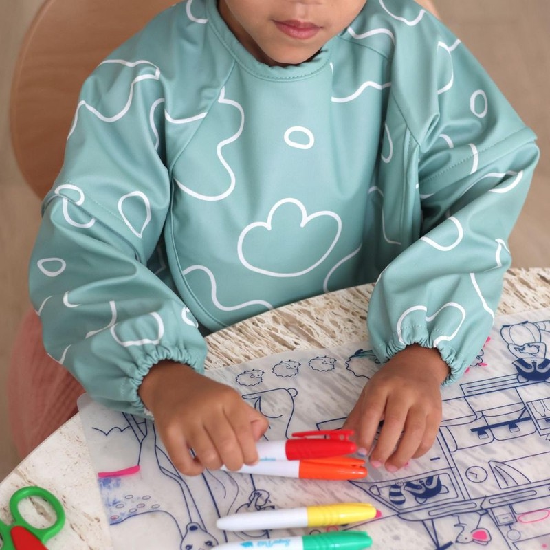 BÉABA, Baby Bib, Baby Catcher Bib, Mother Bib, Waterproof, Elastic