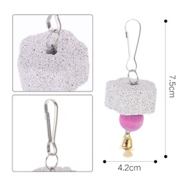 Bohue 6pcs Bird Teeth Grinding Chew Treats Toy Bite Training Chewing Toy Bird Chew Toy Bird Cage Accessories for Budgies Cockatiel Parrots Parakeets